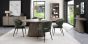 Luca - Green Fabric Chair with Matt Black Legs (Pair) by Bentley Designs | Style Our Home