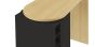 Roll Light Oak (Melamine) / Pure Black Bar Table | Style Our Home
