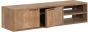 Bliss No.2 Small Hanging TV Stand, 2 Doors, 2 Open Racks