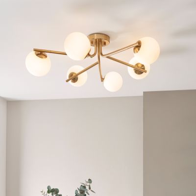 Aarono Ceiling Light Brushed Aged Brass