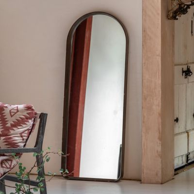 Helsano Arch Leaner Mirror Walnut