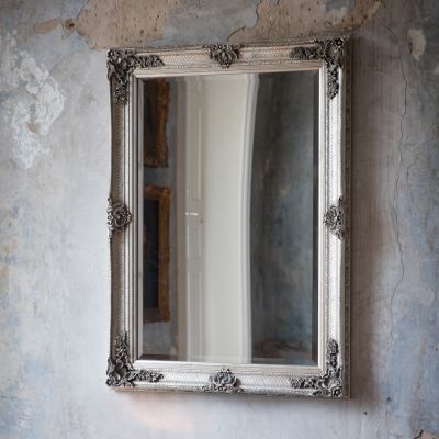 Abbano Rectangle Mirror Silver