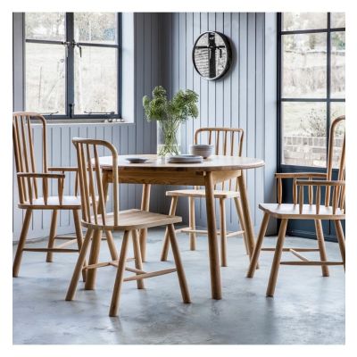 Wycombe Oak 4-6 Seater Extending Round Dining Set - Style Our Home