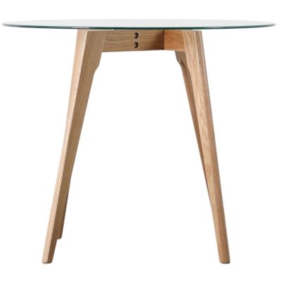 Blake Clear Round Dining Table by Hudson Living | Style Our Home