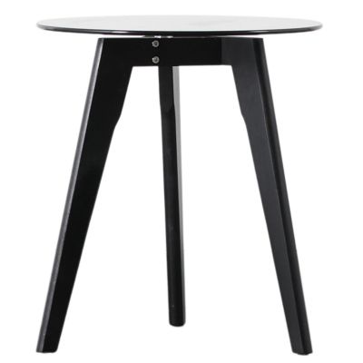 Blake Black Round Side Table by Hudson Living| Style Our Home