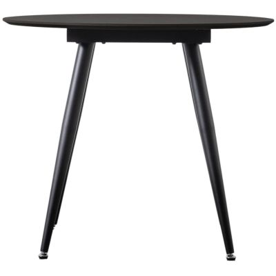 Danbury Black Round Dining Table by Hudson Living | Style Our Home