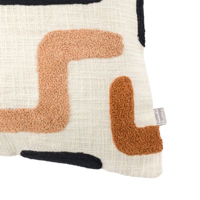 Arulano Embroidered Cushion Nutmeg (Pair)