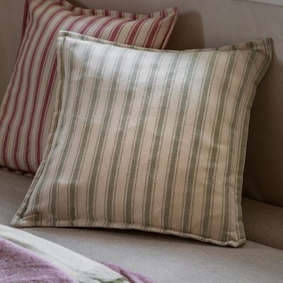 Alstano Woven Stripe Cushion Sage (Pair)