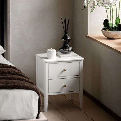 Actaro 2 Drawer Bedside White