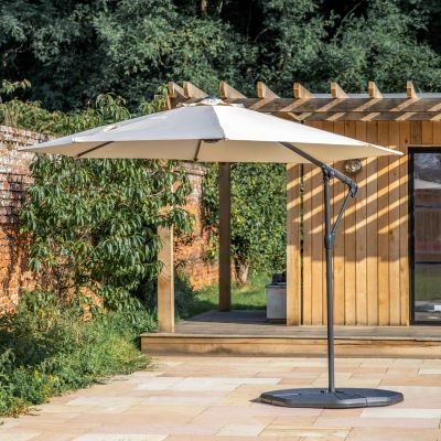 Vazzaro 3m Cantilever Parasol Cream