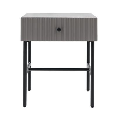 Halton Grey 1 Drawer Bedside