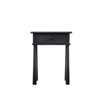 Wycombe Black 1 Drawer Bedside Table  - Style Our Home 