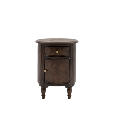 Maybrook Drum Side Table by Hudson Living | Style Our Home