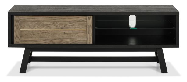 Camden Weathered Oak & Peppercorn Entertainment Unit by Bentley Designs | Style Our Home