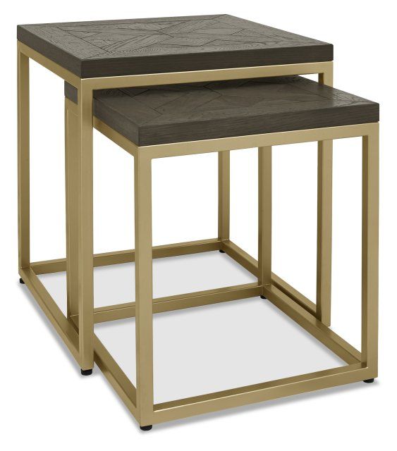 Athena Fumed Oak Nest of Tables by Bentley Designs | Style Our Home