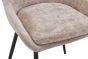 Veroton Mink Upholstered Dining Chair with Curved Back and Metal Legs (4pk)