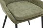 Veroton Green Upholstered Dining Chair with Curved Back and Metal Legs (4pk)