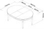 Hampstead Two Tone 4-6 Seater Extending Dining Table