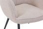 Roscside Light Brown Bouclé Armchair with Matching Footstool