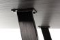 Hirst Grey Painted Tempered Glass 6 Seater Dining Table with Grey Legs