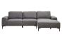 Toulara 3 Seat Grey Fabric Right Chaise Sofa by Prestige Designs | Style Our Home