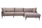 Troyen Grey Three Seat Right Chaise Sofa