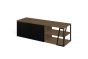 Albi Walnut / Black Metal Tv Stand 145 | Style Our Home
