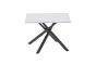 Huxlstone White Marble Effect Ceramic End Table Size