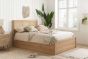 135cm Croxley Rattan Ottoman Oak by Birlea | Style Our Home