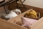 135cm Croxley Rattan Ottoman Oak by Birlea | Style Our Home