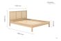 150cm Croxley Rattan Bed Oak by Birlea | Style Our Home