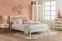 150cm Croxley Rattan Bed White by Birlea | Style Our Home