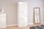 Lynx White 2 Door Combi Wardrobe
