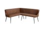 Hoxton Curved Corner Bench LHF Tan by Indus Valley