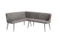Hoxton Curved Corner Bench LHF Grey by Indus Valley