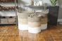 Set of 3 Grey Top Baskets