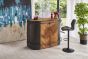 Alfa Gas Lift Bar Stool Vegan Leather Forest Green SET OF 2
