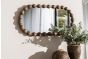 Carob Oval Mirror - Greywash