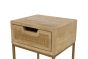 Rattan 1 Draw Side Table