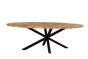 Tavola Edge 2.4M Sunburst Oval Dining Table