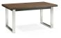 Tivoli Dark Oak 4-6 Seater Table & 4 Cantilever Chairs in Mottled Black Faux Leather by Bentley Designs | Style Our Home