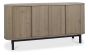 Vega Grey Oiled Oak & Peppercorn Wide Sideboard by Bentley Designs | Style Our Home