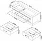 Chartreuse Pale Oak & Antique White Entertainment Unit - Style Our Home