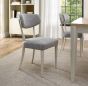 Larsen Soft Grey Upholstered Chair - Grey Fabric (Pair) by Bentley Designs | Style Our Home