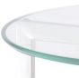 Linton Stainless Steel And Glass End Table - Style Our Home
