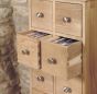 Baumhaus Mobel Oak Multi-Drawer DVD / CD Storage Chest - Style Our Home