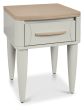Larsen Scandi Oak & Soft Grey 1 Drawer Nightstandby Bentley Designs | Style Our Home