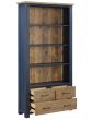 Splash of Blue - Large Open Bookcase with Drawers by Baumhaus | Style Our Home