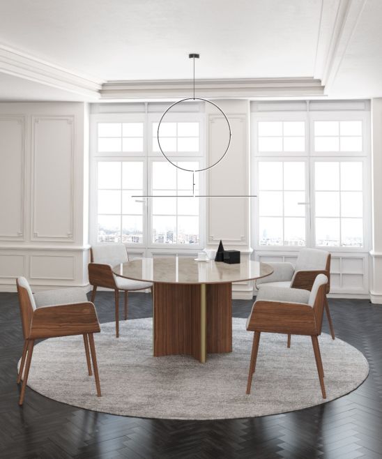 Stockholm Round Marble Top Dining Table by Punt Mobles | Style Our Home