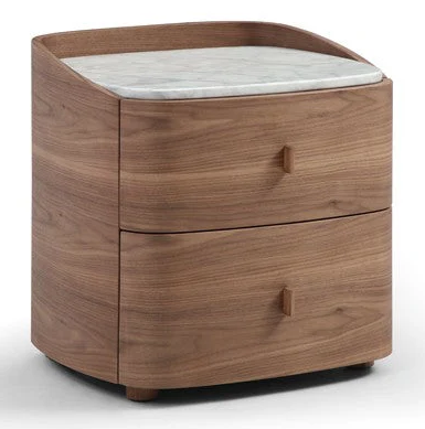 Vertu Bedside Table - Walnut By Tommy franks | Style Our Home